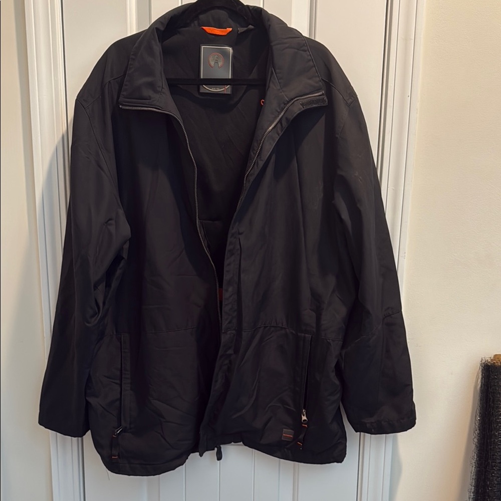 Weatherproof Black Windbreaker Jacket